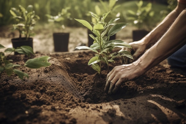 Werk in de tuin Zaailingen verplanten Generatieve AI