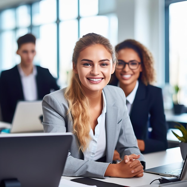 Werkende zakenvrouw