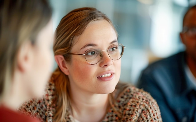 Werkgesprek met een kandidaat met een geestelijke handicap voor een bedrijf met inclusieve en gelijke rechten