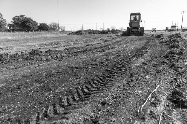 Foto werkzaamheden met machines