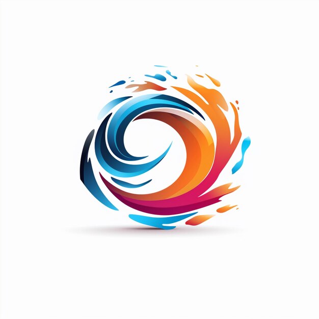 Foto wervelwind power dynamisch logo