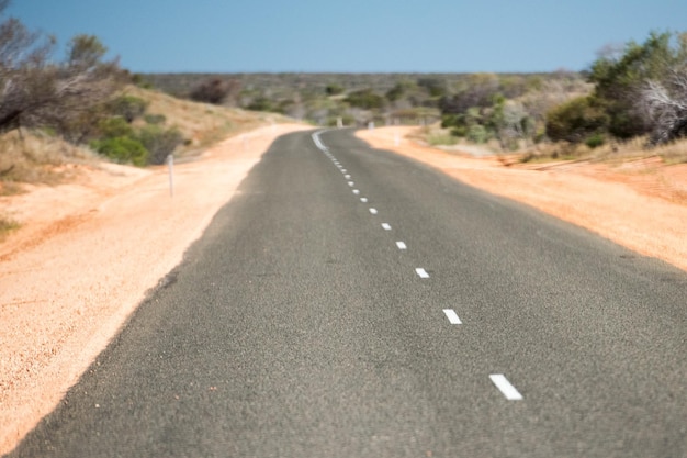 West Australia Desert endless road