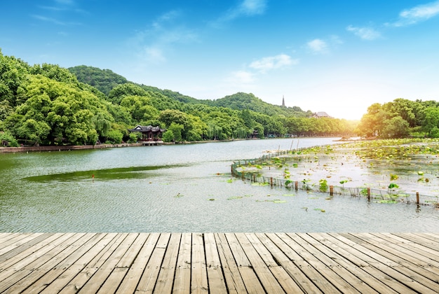 杭州西湖の風景