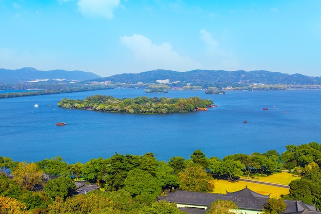 写真 西湖の景色