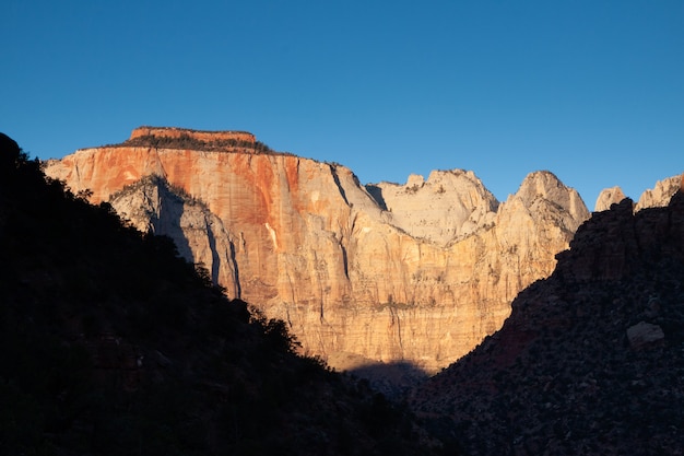 Il tempio dell'ovest nel parco nazionale di zion