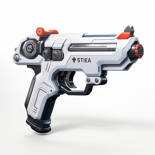 Westar35 blaster pistol with white background high