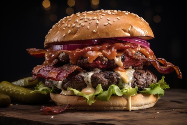 Western Bacon Burger Delight