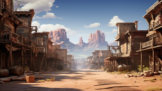 western game background