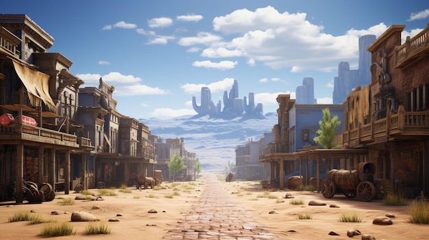 western game background