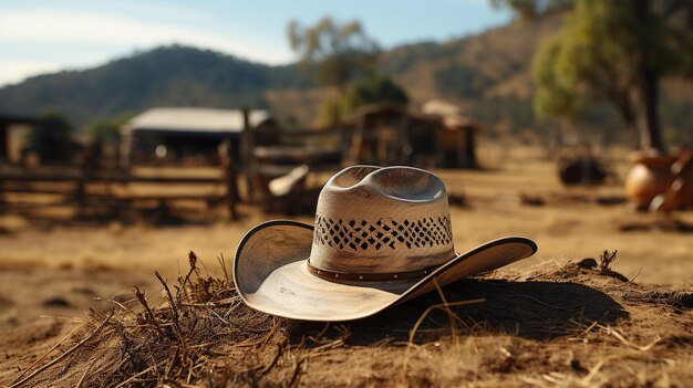 western hat isolated HD 8K wallpaper Stock Photographic Image