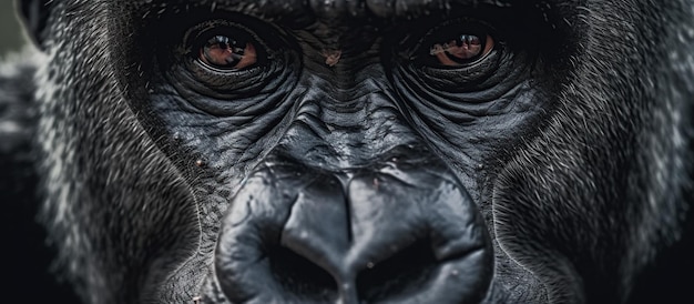 Foto ia generativa del gorilla di pianura occidentale