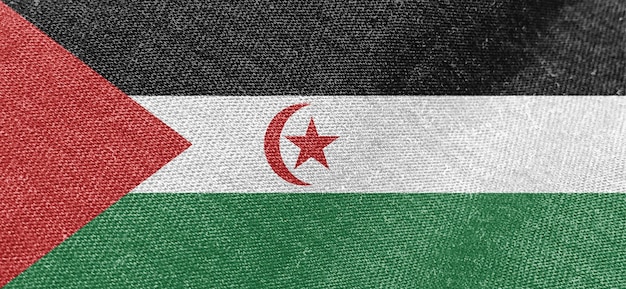 Ткань с флагом Западной Сахары, хлопковый материал, широкие обои с флагом Сахарской Арабской Демократической Республики