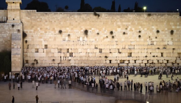 Стена Плача Котель Стена Плача Иерусалим в Йом Кипур Иерусалим
