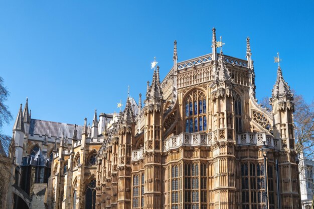 Westminster Abbey London famous as the site of many Royal weddings coronations and burials