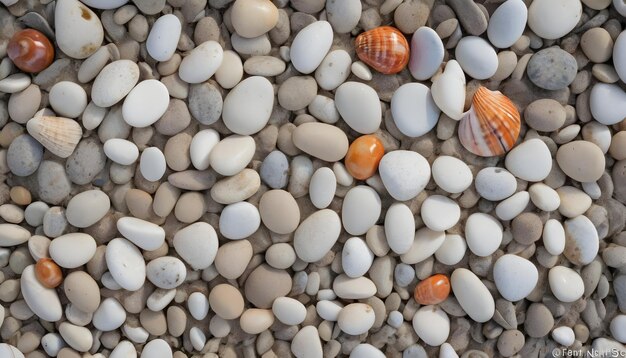 Photo wet black pebble stones