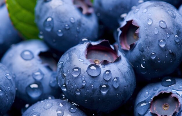 Wet Blueberry fruit