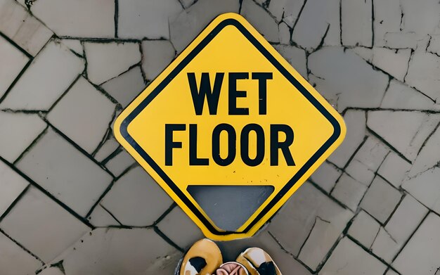 Wet floor billboard