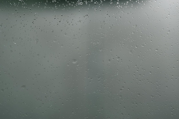 wet glass background condensate / abstract rain, drops texture on transparent glass