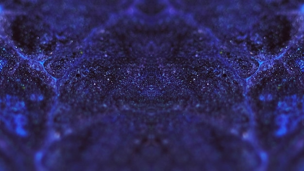 Wet glitter texture paint kaleidoscope blue purple