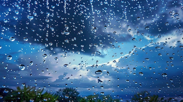 湿った雨の雲