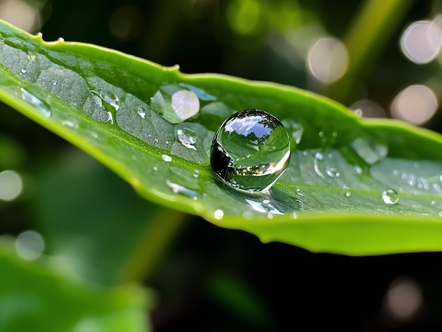 湿った夏の雨 自然の純粋さ