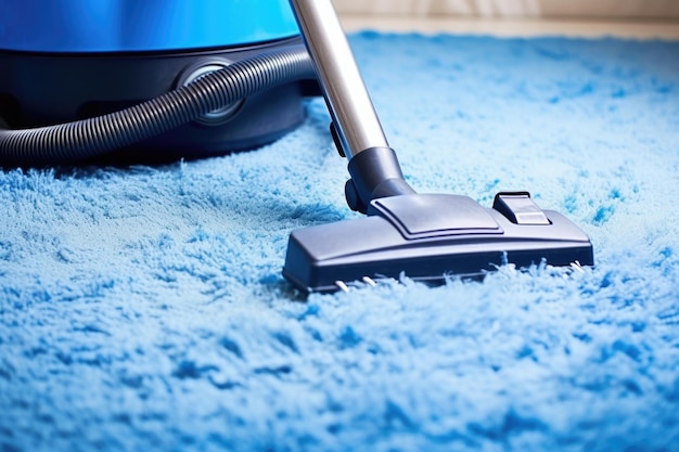 Wetdry vacuum water from a lightblue carpet