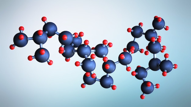 Wetenschap of medisch concept met moleculen