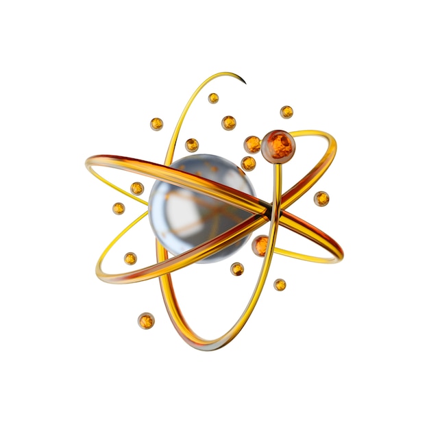 Wetenschap of medische achtergrond met moleculen en atomen