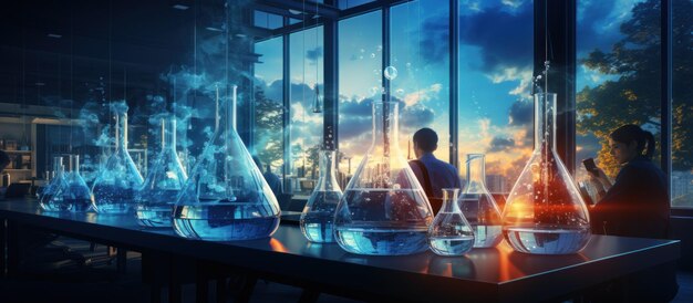 Wetenschappelijke achtergrond Conceptuele samenstelling van glaswerk in het laboratorium