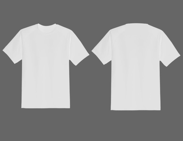 Foto modello di maglietta bianca