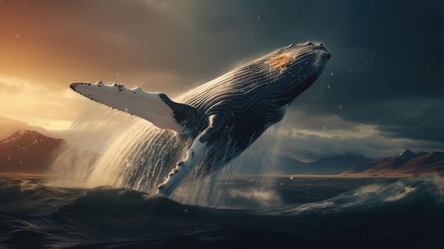 Whale AI generated Image