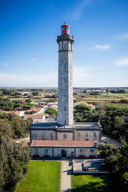 Whale lighthouse Phare des baleine in Re island France