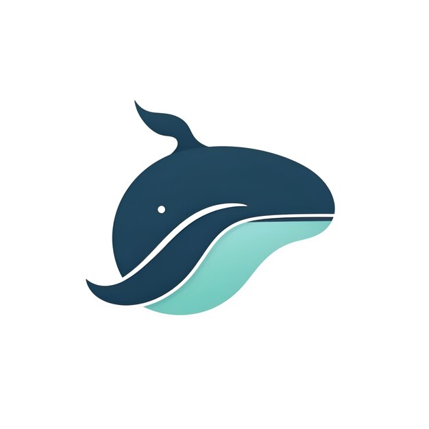 Whale logo design template Vector illustration of a whale icon