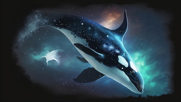 Whale in space