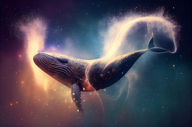 Whale in spacegenerative ai