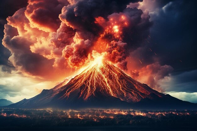 写真 火山の噴火の原因