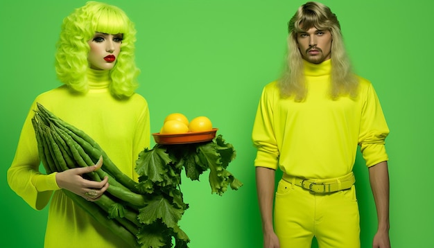 Photo what if vegans were the real christians 80s style acid green color