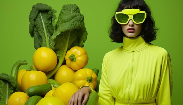 Foto e se i vegani fossero i veri cristiani in stile verde acido anni '80