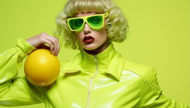 Photo what if vegans were the real christians 80s style acid green color