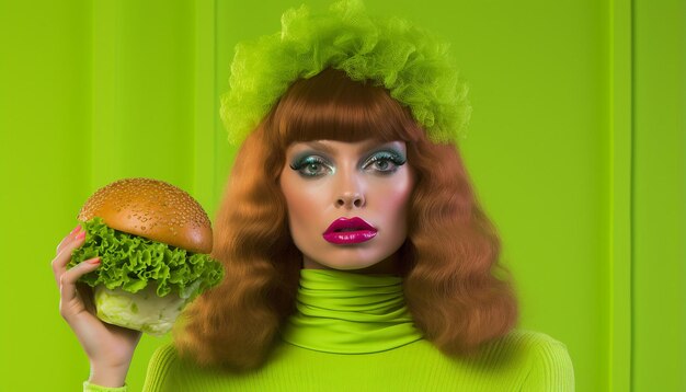 What if vegans were the real Christians 80s style acid green color