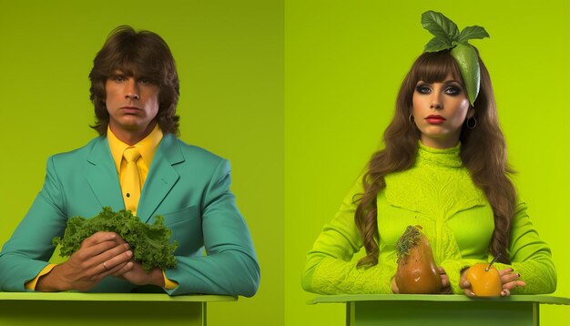 Photo what if vegans were the real christians 80s style acid green color