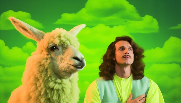 What if vegans were the real Christians 80s style acid green color