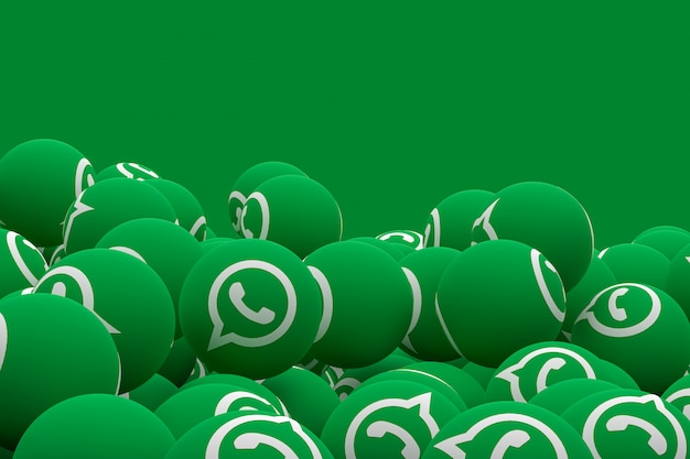 Photo whatsapp emoji 3d render