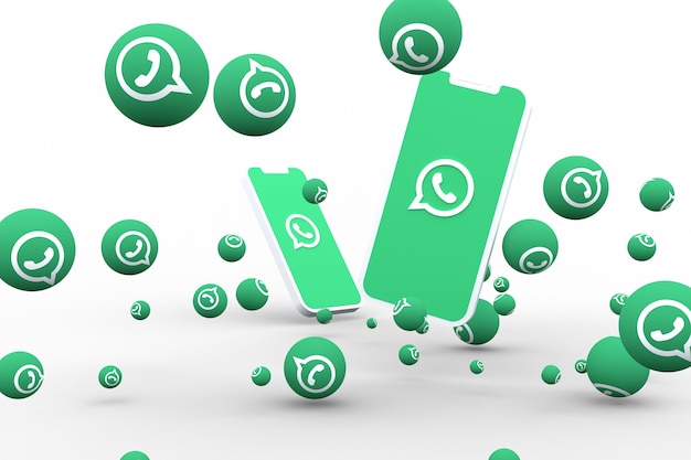 Whatsapp icon 3d render