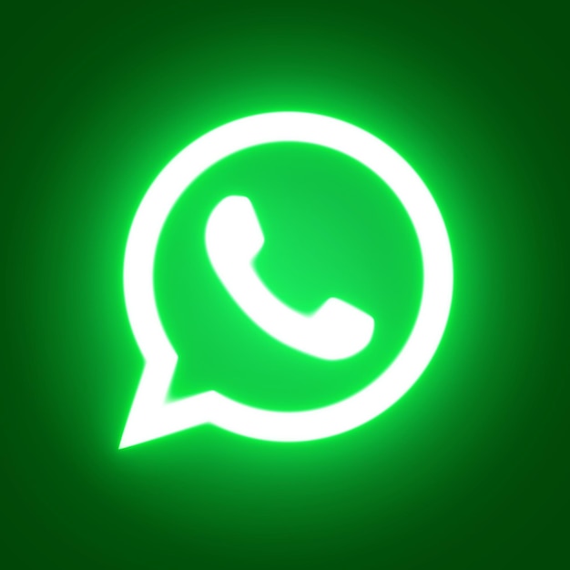 Foto whatsapp neon groen licht, whatsapp glow in the dark