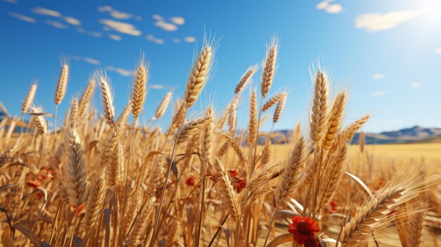 wheat background HD 8K wallpaper Stock Photographic Image