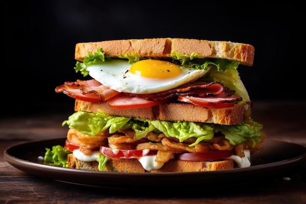 Wheat Bread Club Sandwich