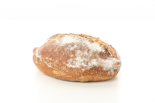 Wheat bread isolated . Bakery products