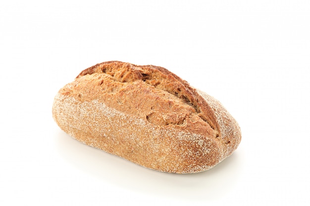 Wheat bread isolated . Bakery products