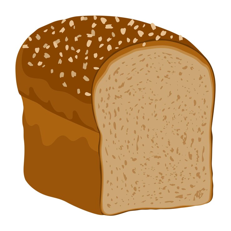 Foto wheat bread png sticker voedingsillustratie op doorzichtige achtergrond